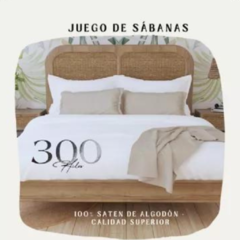 Sabana 2 1/2 plaza 300 Hilos 100% Saten De Algodón Hotelera Premium - Love & Home