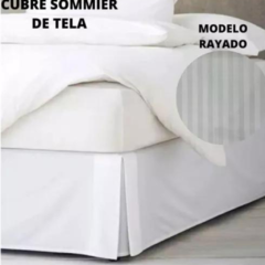 Cubresommier 2 Plazas Tela C/tablas Encontradas 140x190 - comprar online