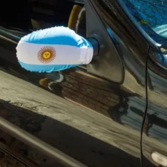 Funda Espejo Auto Bandera Argentina Messi Mundial Qatar - tienda online