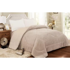 Frazada 2 1/2 Plaza Triple Corderito Invierno Love And Home beige - comprar online