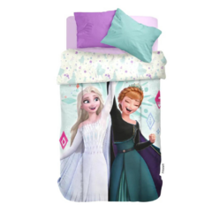 Acolchado Frozen Piñata 1 1/2 Plazas Personajes Disney