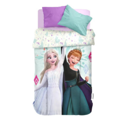 Acolchado Reversible Piñata 1 1/2 Plazas Personajes Disney