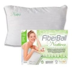 Almohada Nativa Fibra Siliconada C/faja Suave Lavable 70x40