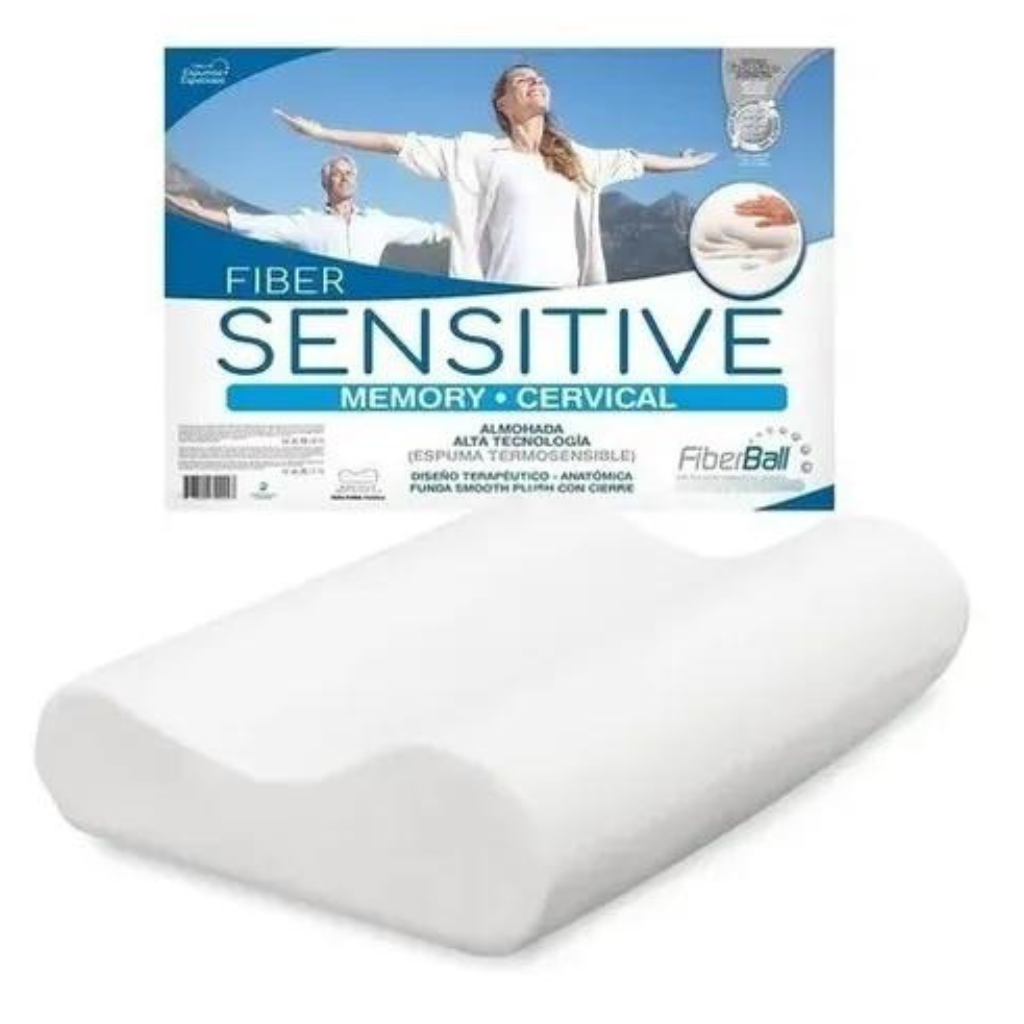 Almohada Sensitive Viscoelastica Memoria Cervical C funda