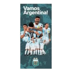 Toallón + mochila Selección Argentina Messi Mundial Afa 70x150 en internet