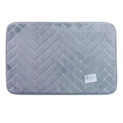 Gris oscuro Alfombra Para Baño Memory Foam Base Antideslizante Suave