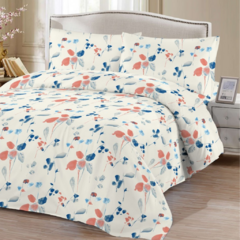 Juego Sábanas 2 1/2 Plazas Soft Cotton Touch Love And Home - comprar online