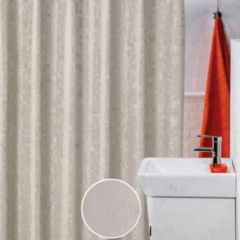 Cortina De Baño Tela Estampada Microfibra Antihongos 180x180 - Love & Home