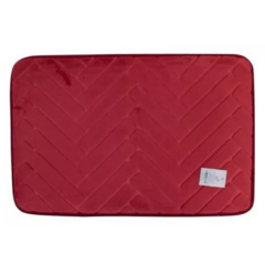 Rojo Alfombra Para Baño Memory Foam Base Antideslizante Suave