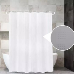 Cortina De Baño Tela Estampada Microfibra Antihongos 180x180