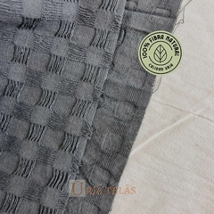 WAFFLE COTTON - GRIS GRAFITO (2,80 mts ancho) en internet