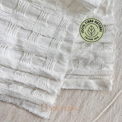 WAFFLE COTTON -OFF WHITE (2,80 mts ancho) - comprar online