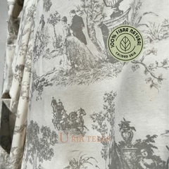 POPLIN - TOILE DE JUI - GRIS (1.60mts) - comprar online