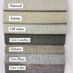 BLACKOUT LINEN - GRIS LOBO (2.80mts ancho) en internet