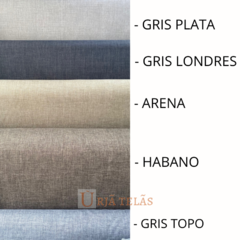 LINO TAPIZ - GRIS PLATA (1.50mts ancho) - tienda online