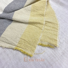 TUSOR DE LINO - RAYA ANCHA - maiz/ceniza/arena/off-white (2.50mts ancho) - comprar online