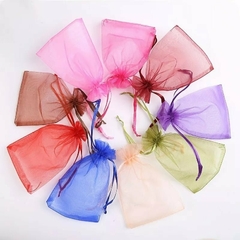 BOLSAS ORGANZA CHICAS X 10 - BORDÓ - comprar online