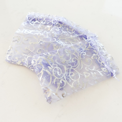 BOLSAS ORGANZA MEDIANAS X 10 - VIOLETA Y PLATEADO en internet