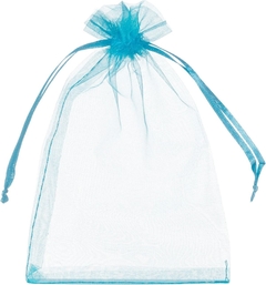 BOLSAS ORGANZA X 5 - CELESTE - Anthea Accesorios